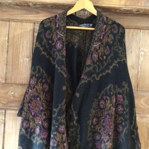 Peruvian connection sweater/overcoat/poncho